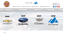 Desktop Screenshot of cascadeautocenter.com